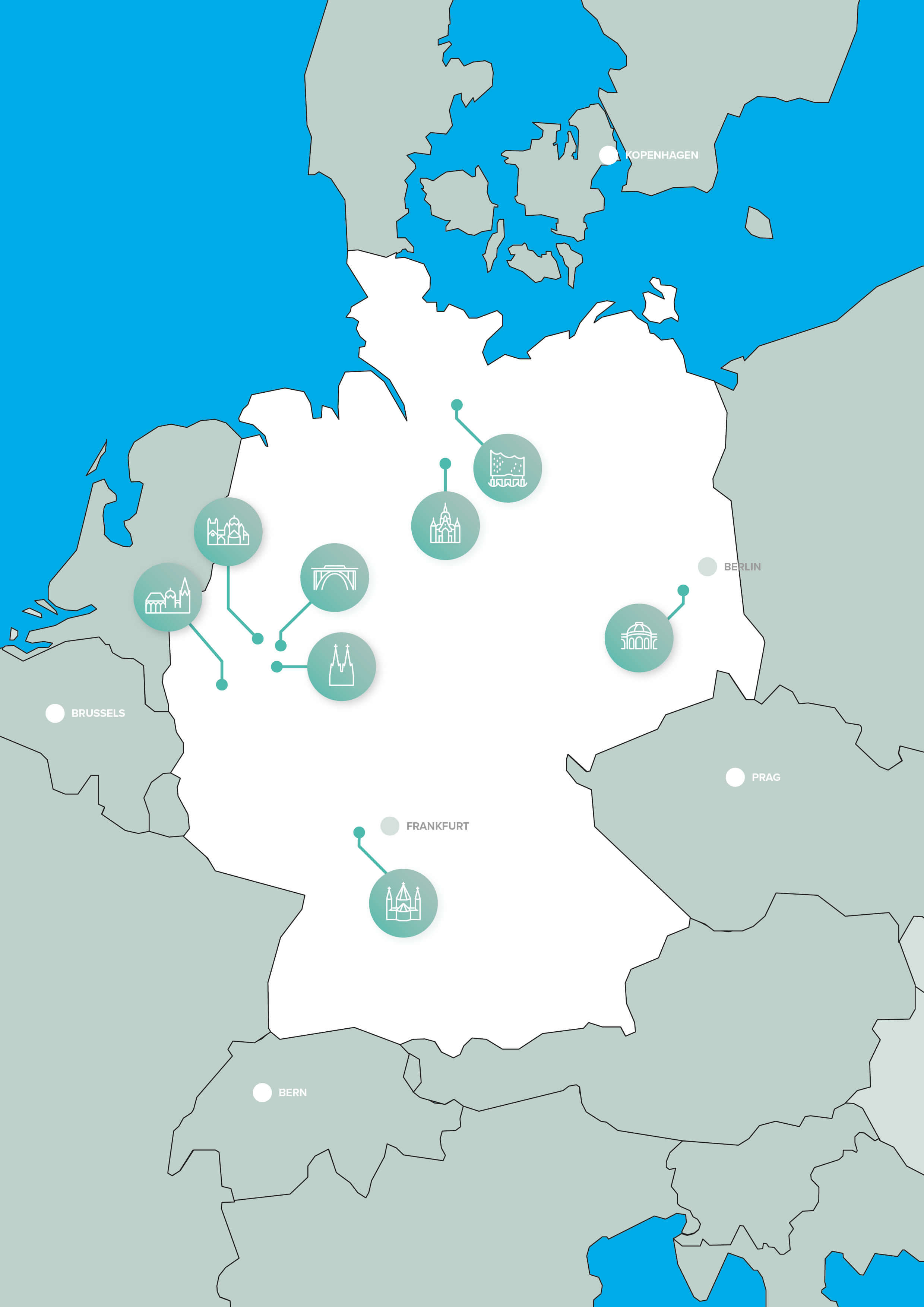 Deutschlandkarte - CBS Standorte